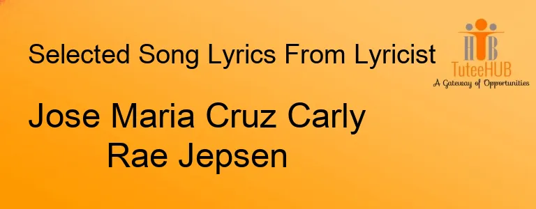 Jose Maria Cruz Carly Rae Jepsen