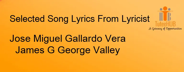 Jose Miguel Gallardo Vera James G George Valley