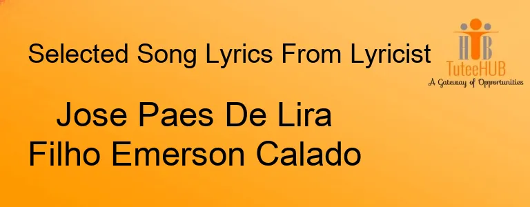 Jose Paes De Lira Filho Emerson Calado