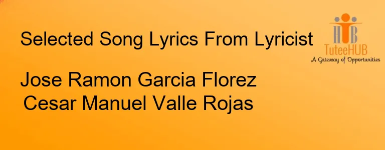 Jose Ramon Garcia Florez Cesar Manuel Valle Rojas