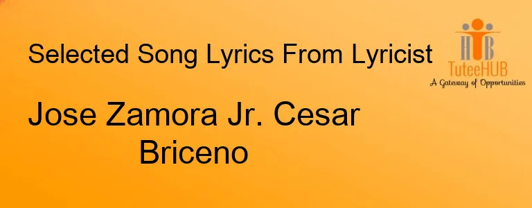 Jose Zamora Jr. Cesar Briceno