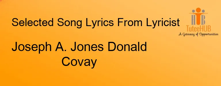 Joseph A. Jones Donald Covay