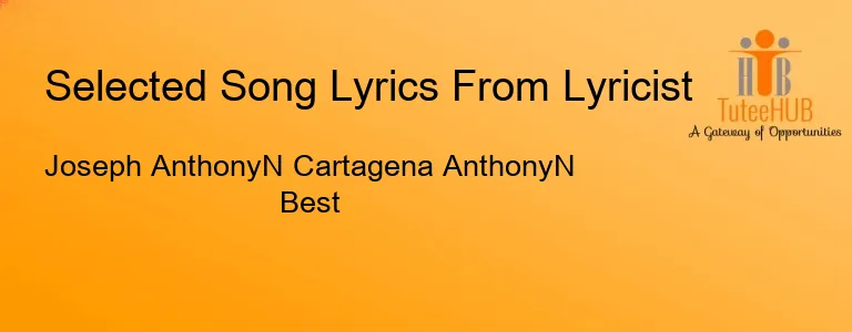 Joseph AnthonyN Cartagena AnthonyN Best
