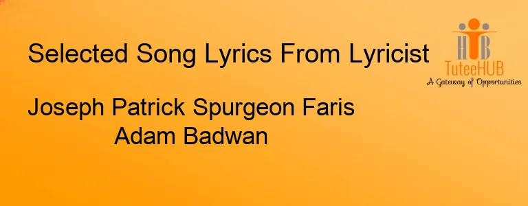 Joseph Patrick Spurgeon Faris Adam Badwan