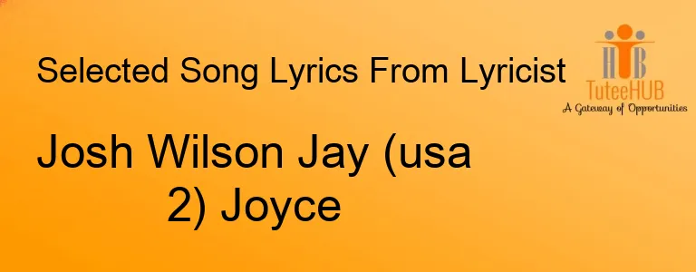 Josh Wilson Jay (usa 2) Joyce