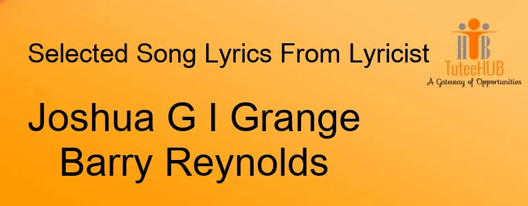 Joshua G I Grange Barry Reynolds