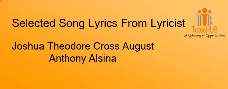 Joshua Theodore Cross August Anthony Alsina