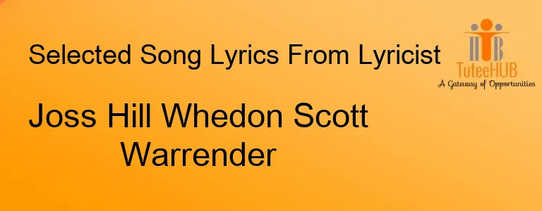 Joss Hill Whedon Scott Warrender