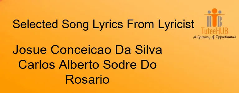 Josue Conceicao Da Silva Carlos Alberto Sodre Do Rosario