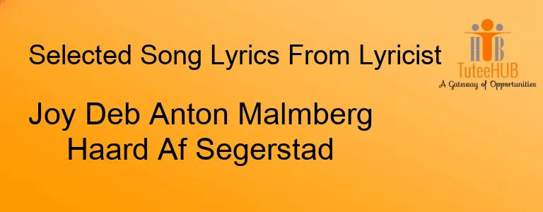 Joy Deb Anton Malmberg Haard Af Segerstad