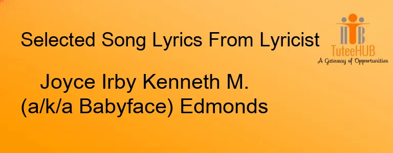 Joyce Irby Kenneth M. (a/k/a Babyface) Edmonds