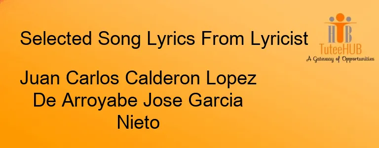 Juan Carlos Calderon Lopez De Arroyabe Jose Garcia Nieto