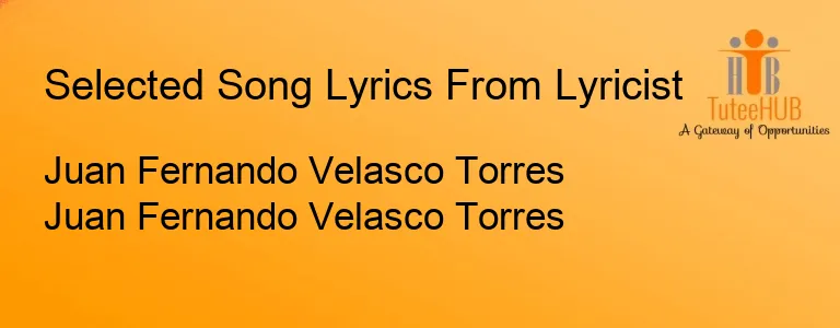 Juan Fernando Velasco Torres Juan Fernando Velasco Torres