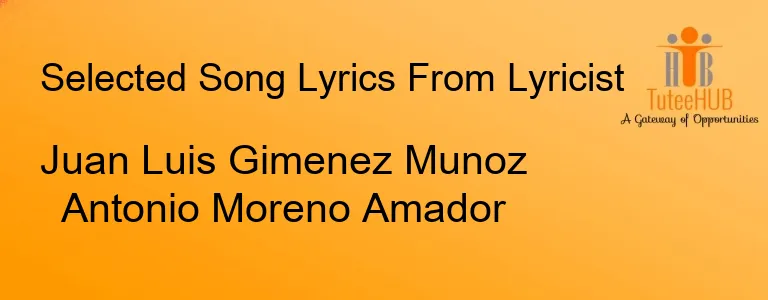 Juan Luis Gimenez Munoz Antonio Moreno Amador