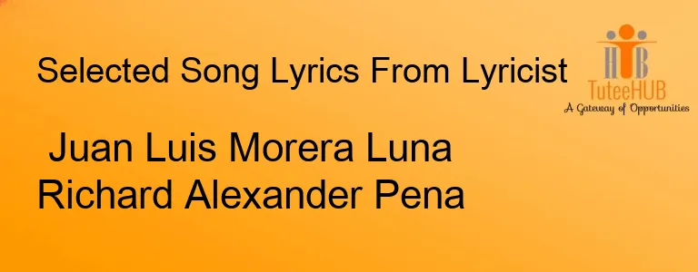 Juan Luis Morera Luna Richard Alexander Pena