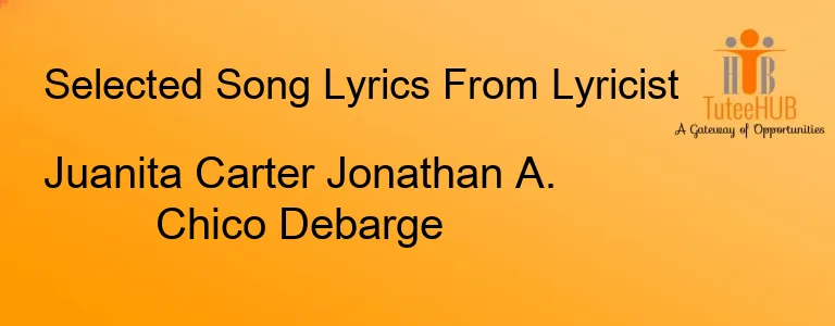 Juanita Carter Jonathan A. Chico Debarge