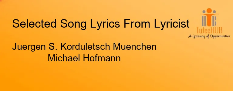 Juergen S. Korduletsch Muenchen Michael Hofmann