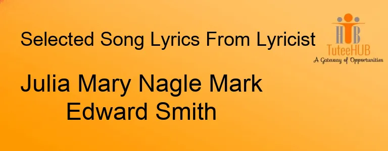 Julia Mary Nagle Mark Edward Smith