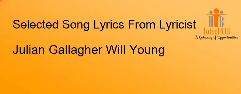 Julian Gallagher Will Young