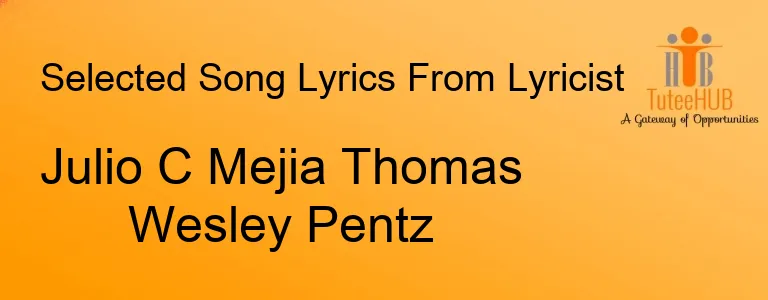 Julio C Mejia Thomas Wesley Pentz