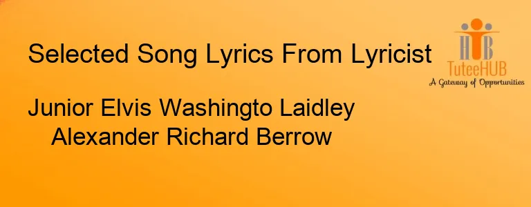 Junior Elvis Washingto Laidley Alexander Richard Berrow