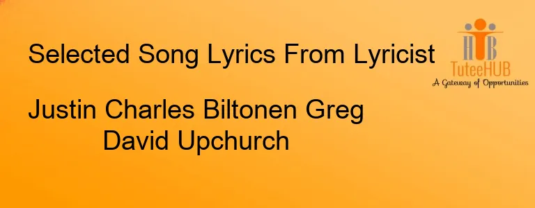 Justin Charles Biltonen Greg David Upchurch