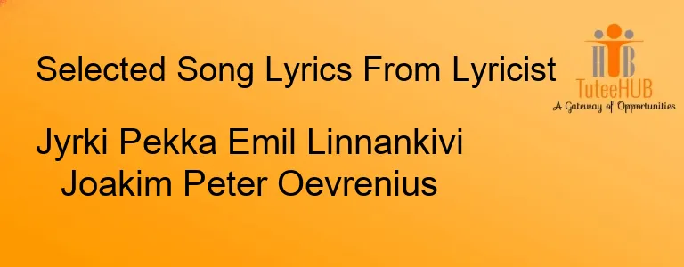 Jyrki Pekka Emil Linnankivi Joakim Peter Oevrenius