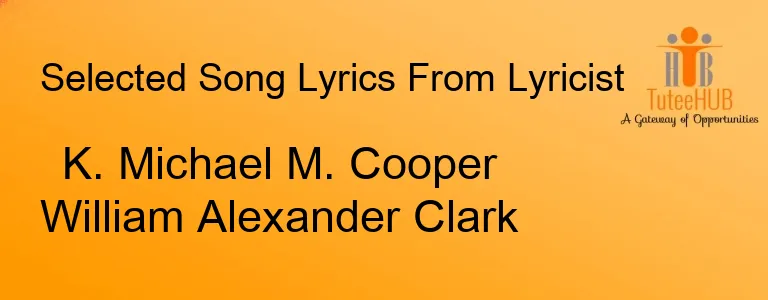 K. Michael M. Cooper William Alexander Clark