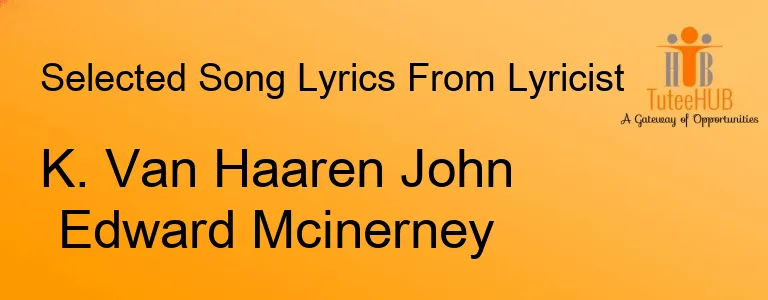 K. Van Haaren John Edward Mcinerney