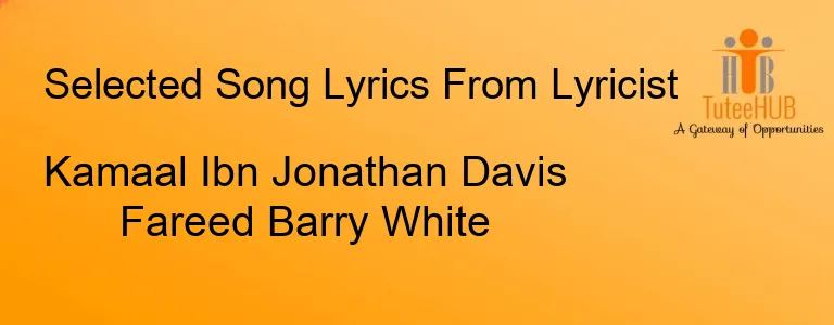 Kamaal Ibn Jonathan Davis Fareed Barry White