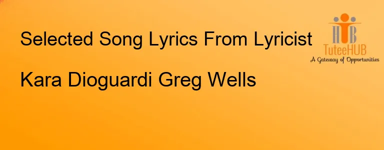 Kara Dioguardi Greg Wells