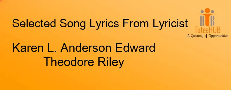 Karen L. Anderson Edward Theodore Riley