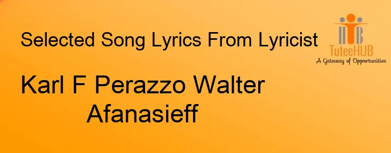 Karl F Perazzo Walter Afanasieff
