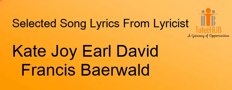 Kate Joy Earl David Francis Baerwald