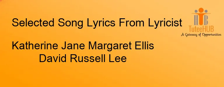 Katherine Jane Margaret Ellis David Russell Lee