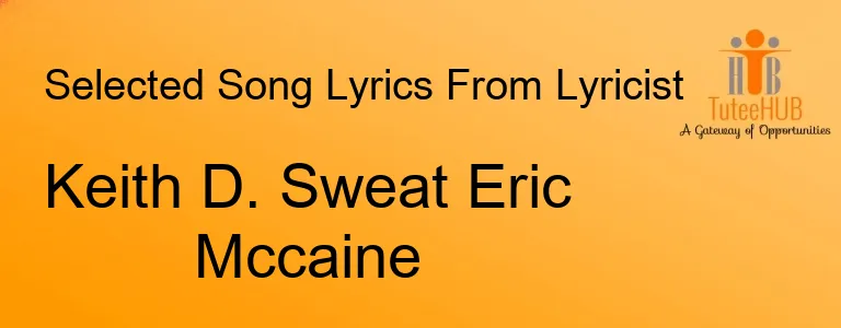 Keith D. Sweat Eric Mccaine
