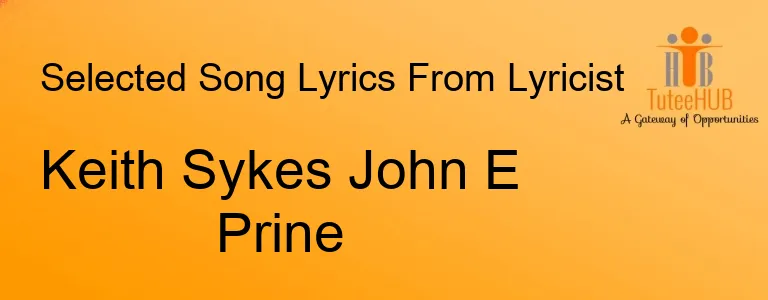 Keith Sykes John E Prine