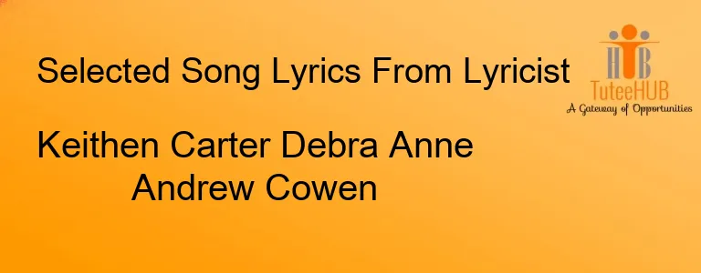 Keithen Carter Debra Anne Andrew Cowen