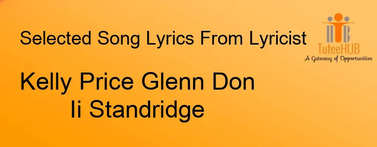 Kelly Price Glenn Don Ii Standridge