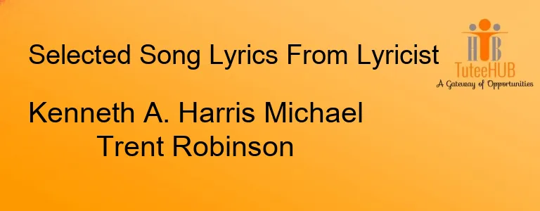 Kenneth A. Harris Michael Trent Robinson