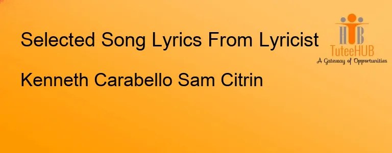 Kenneth Carabello Sam Citrin