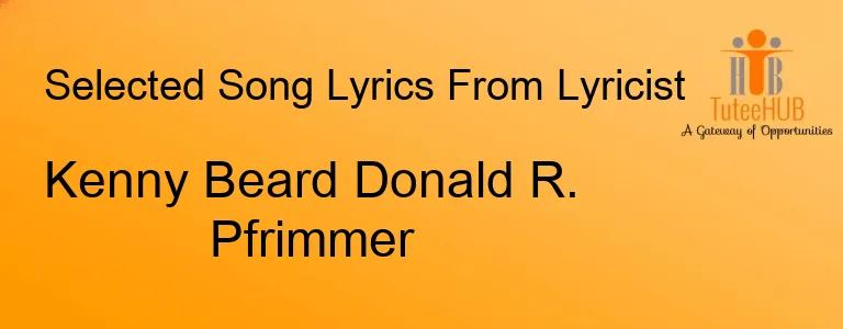 Kenny Beard Donald R. Pfrimmer