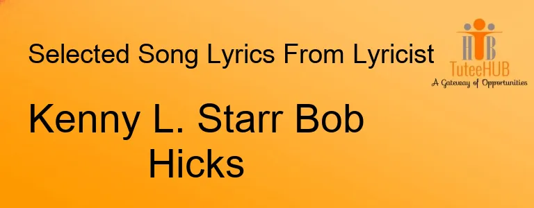 Kenny L. Starr Bob Hicks