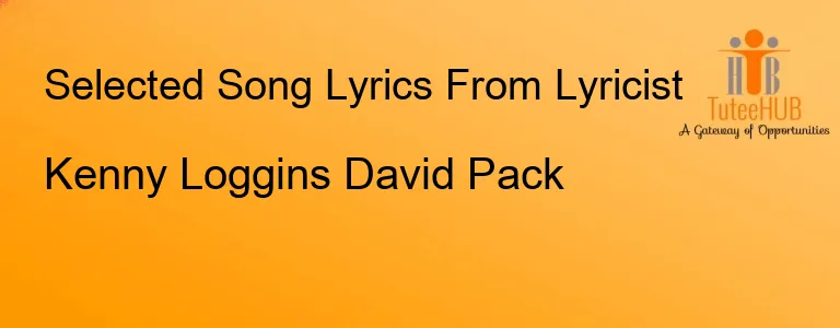 Kenny Loggins David Pack