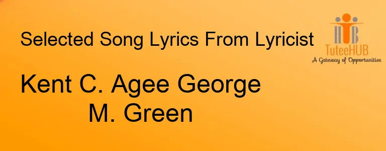 Kent C. Agee George M. Green