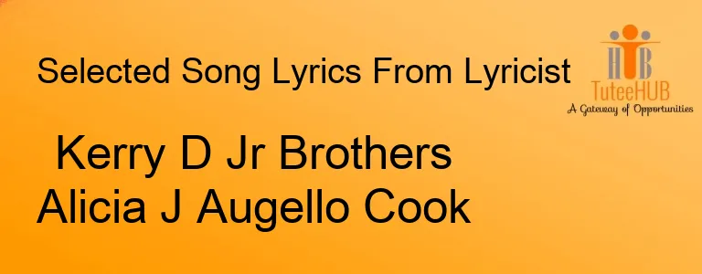 Kerry D Jr Brothers Alicia J Augello Cook