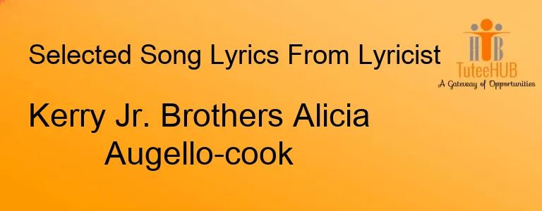 Kerry Jr. Brothers Alicia Augello-cook