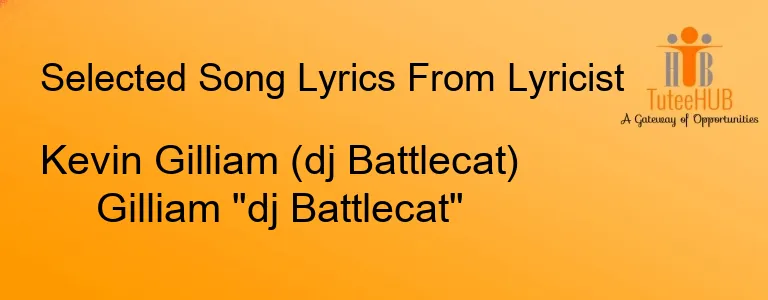 Kevin Gilliam (dj Battlecat) Gilliam "dj Battlecat"