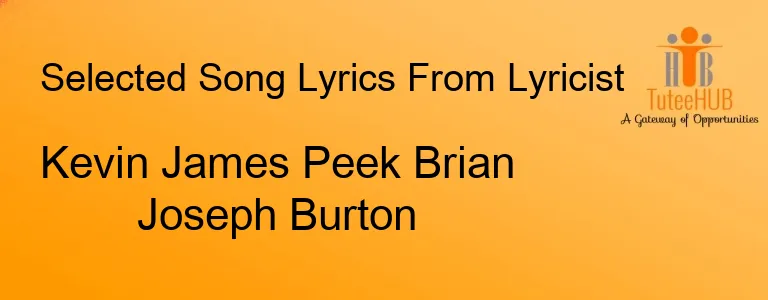 Kevin James Peek Brian Joseph Burton