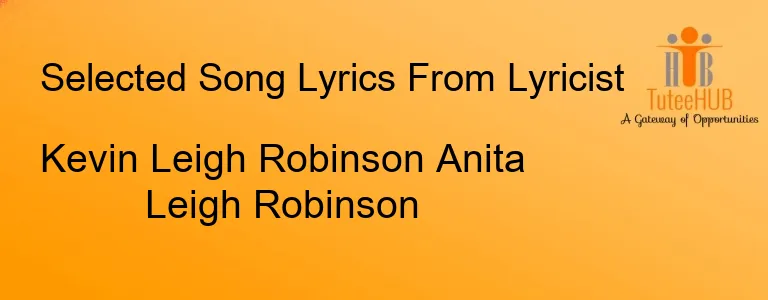 Kevin Leigh Robinson Anita Leigh Robinson